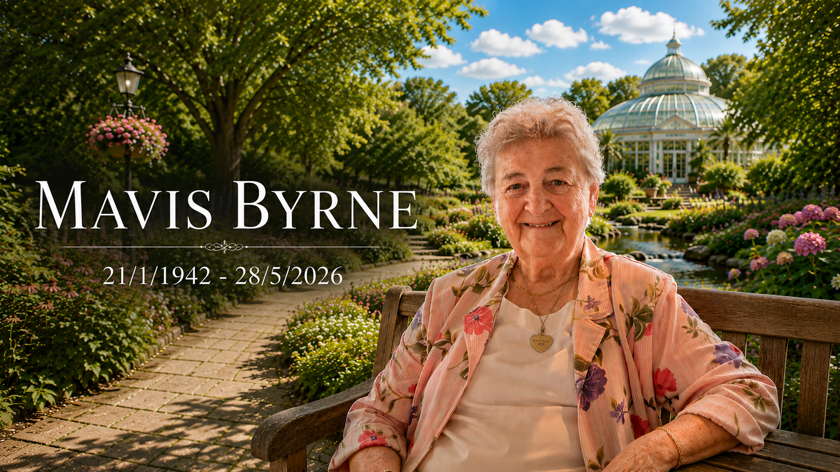 Mavis Byrne — 21/1/1942 to 28/5/2026